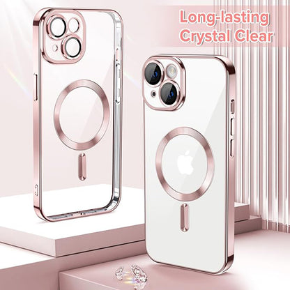 MagSafe Case for Apple iPhone 14, Techsuit, Luxury Crystal, Pink