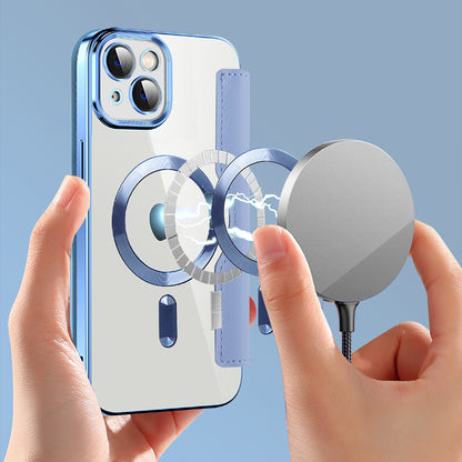 Θήκη MagSafe για Apple iPhone 14, Techsuit, SmartMag Book, Μπλε