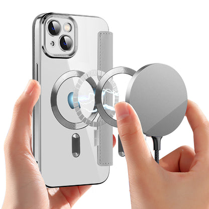 Θήκη MagSafe για Apple iPhone 14, Techsuit, SmartMag Book, Γκρι