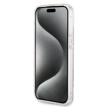 Θήκη MagSafe για Apple iPhone 15, Guess, IML Gcube, Καφέ