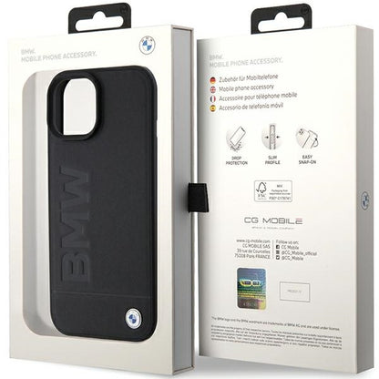 MagSafe Case for Apple iPhone 15 Plus, BMW, Natural Hot Stamp, Black