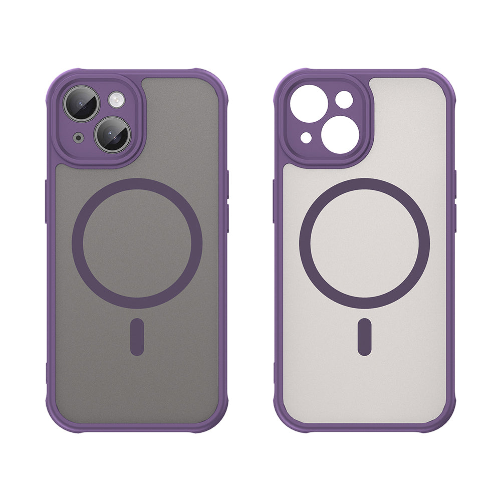 Θήκη MagSafe για Apple iPhone 15 Plus, Techsuit, HaloFrost II, Μωβ