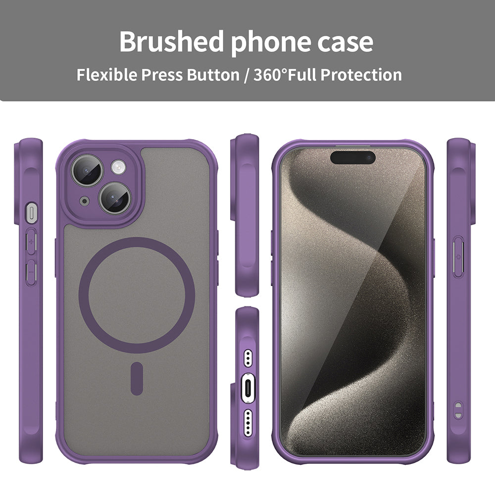 Θήκη MagSafe για Apple iPhone 15 Plus, Techsuit, HaloFrost II, Μωβ