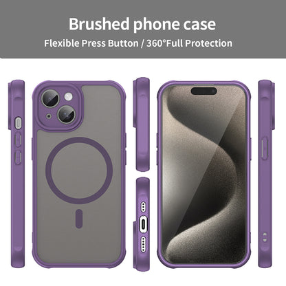 Θήκη MagSafe για Apple iPhone 15 Plus, Techsuit, HaloFrost II, Μωβ
