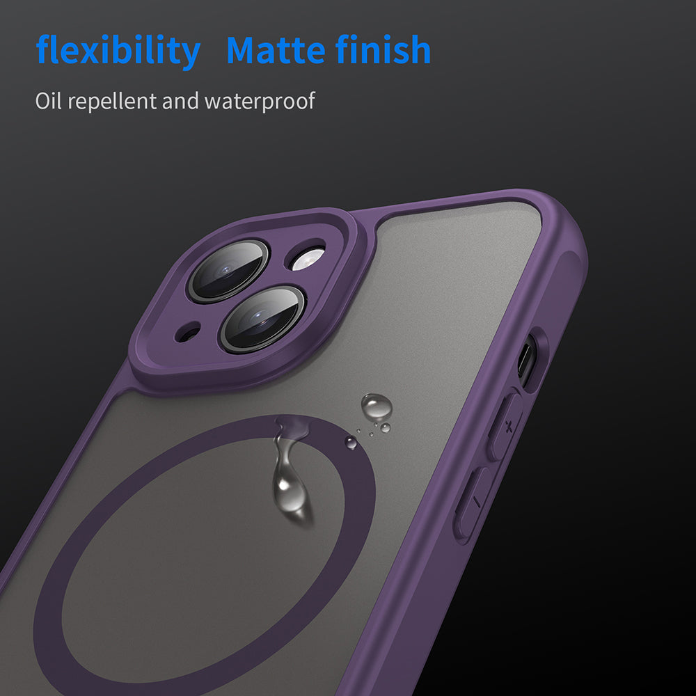 Θήκη MagSafe για Apple iPhone 15 Plus, Techsuit, HaloFrost II, Μωβ