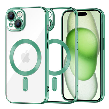 Θήκη MagSafe για Apple iPhone 15 Plus, Techsuit, Luxury Crystal, Ανοιχτό Πράσινο