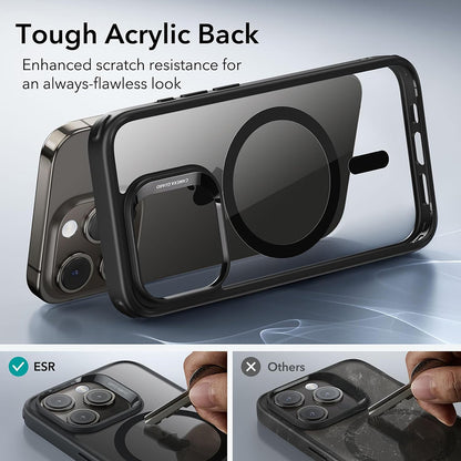 MagSafe Case for Apple iPhone 15 Pro, ESR, Classic Hybrid, Transparent Black