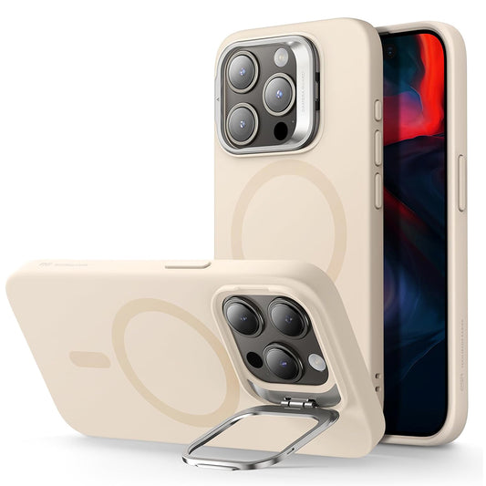 Θήκη MagSafe για Apple iPhone 15 Pro, ESR, Cloud Soft Kickstand, Κρεμ