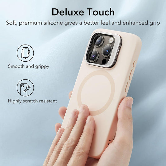 Θήκη MagSafe για Apple iPhone 15 Pro, ESR, Cloud Soft Kickstand, Κρεμ