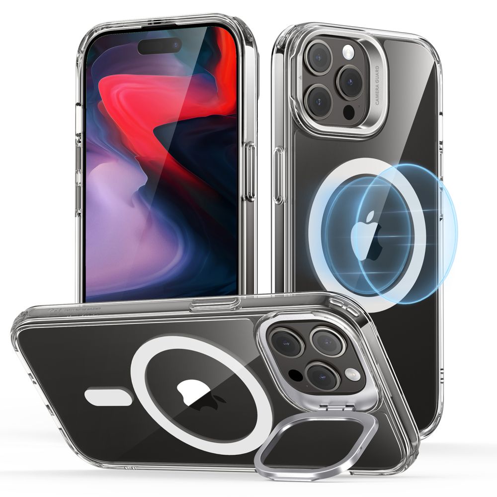Θήκη MagSafe για Apple iPhone 15 Pro Max, ESR, Classic Hybrid Kickstand, Διαφανής