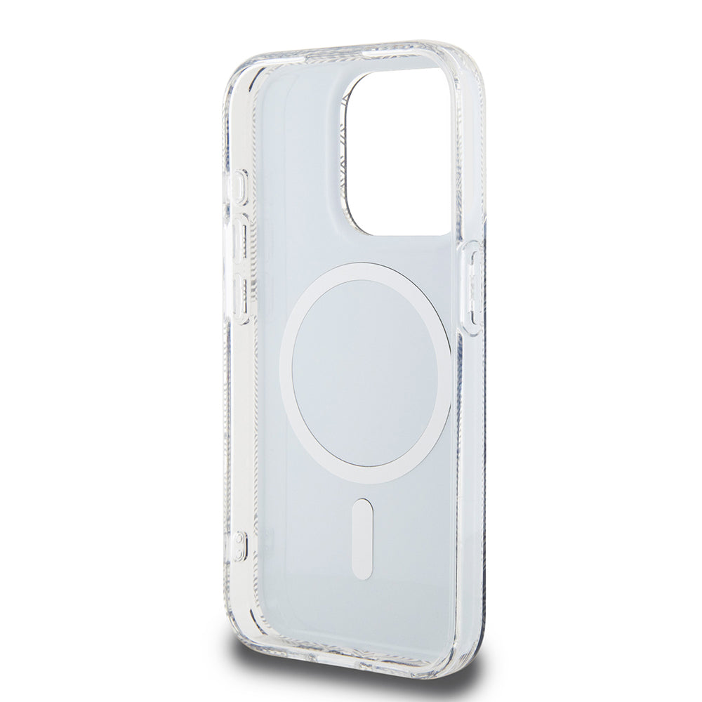 Θήκη MagSafe για Apple iPhone 15 Pro Max, Guess, IML Gcube, Μαύρη