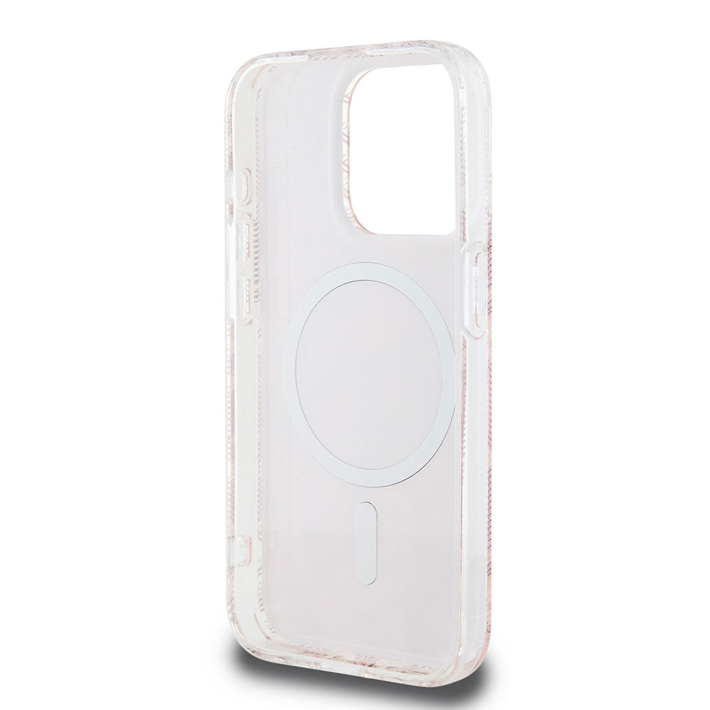 Θήκη MagSafe για Apple iPhone 15 Pro Max, Guess, IML Gcube, Ροζ
