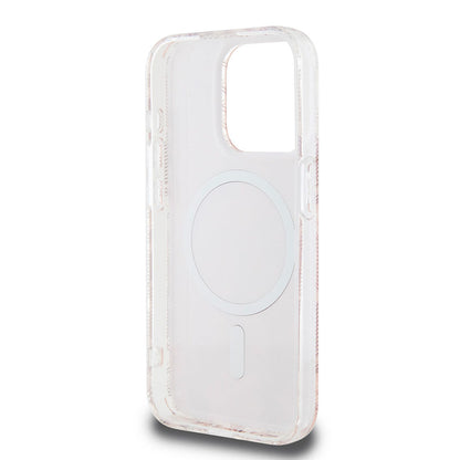 Θήκη MagSafe για Apple iPhone 15 Pro Max, Guess, IML Gcube, Ροζ