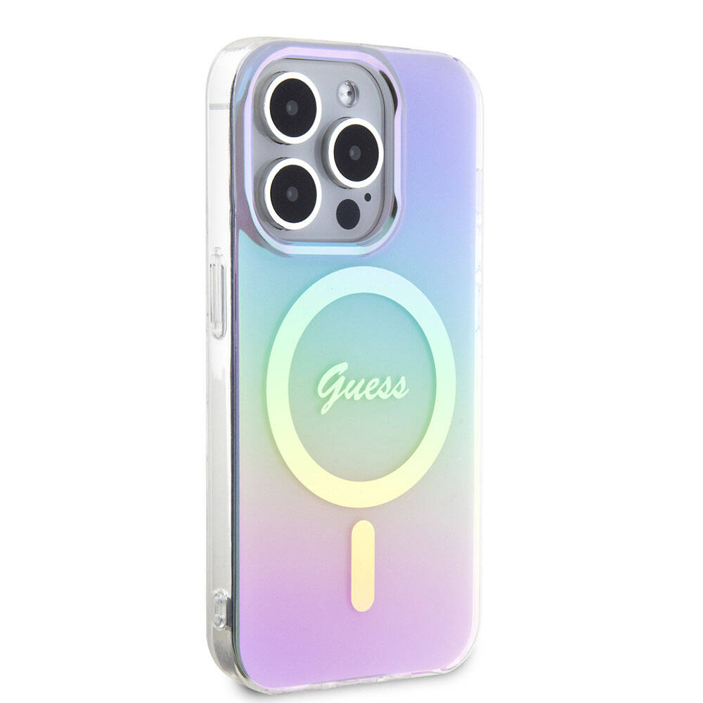 Θήκη MagSafe για Apple iPhone 15 Pro Max, Guess, IML Iridescent, Μωβ