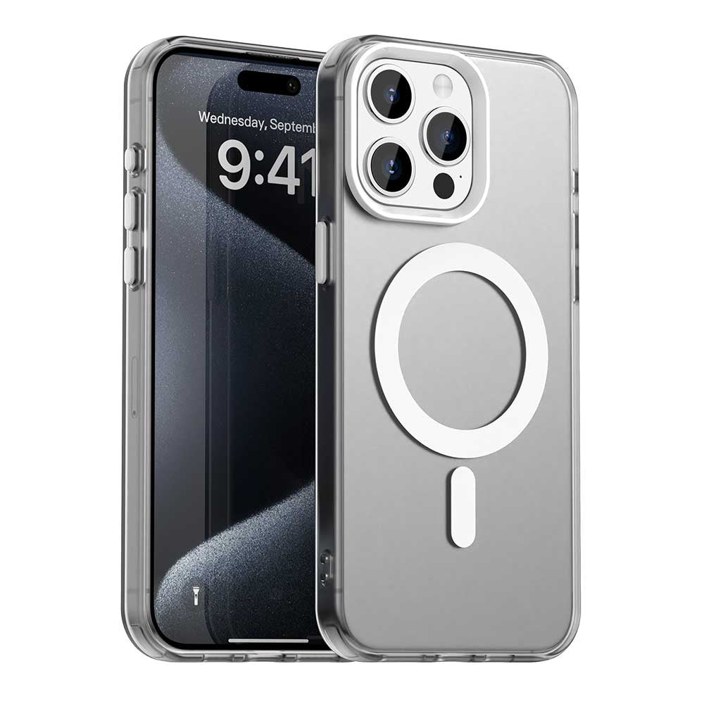 MagSafe Case for Apple iPhone 15 Pro Max, Techsuit, CandyCase, White