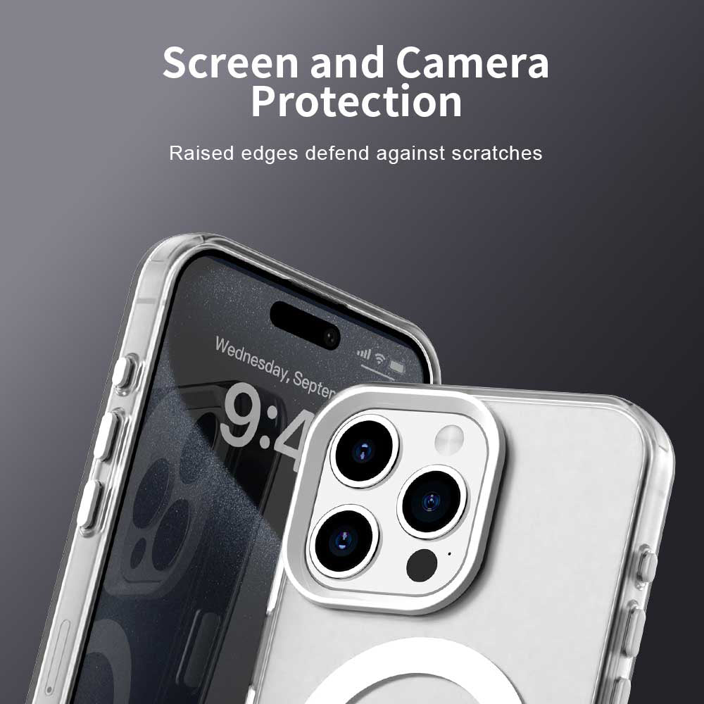 MagSafe Case for Apple iPhone 15 Pro Max, Techsuit, CandyCase, White