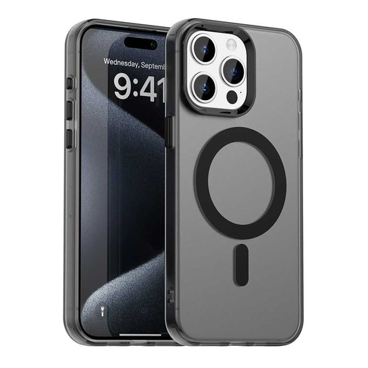 MagSafe Case for Apple iPhone 15 Pro Max, Techsuit, CandyCase, Black