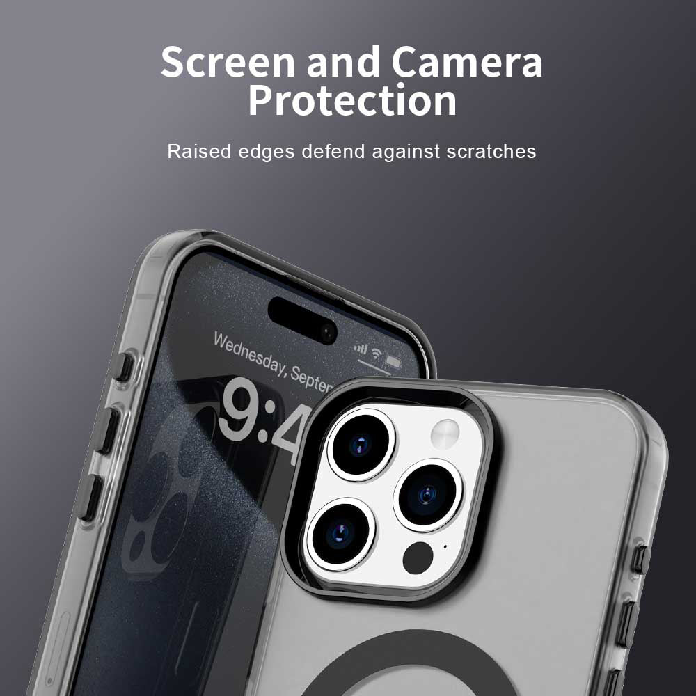 Θήκη MagSafe για Apple iPhone 15 Pro Max, Techsuit, CandyCase, Μαύρο