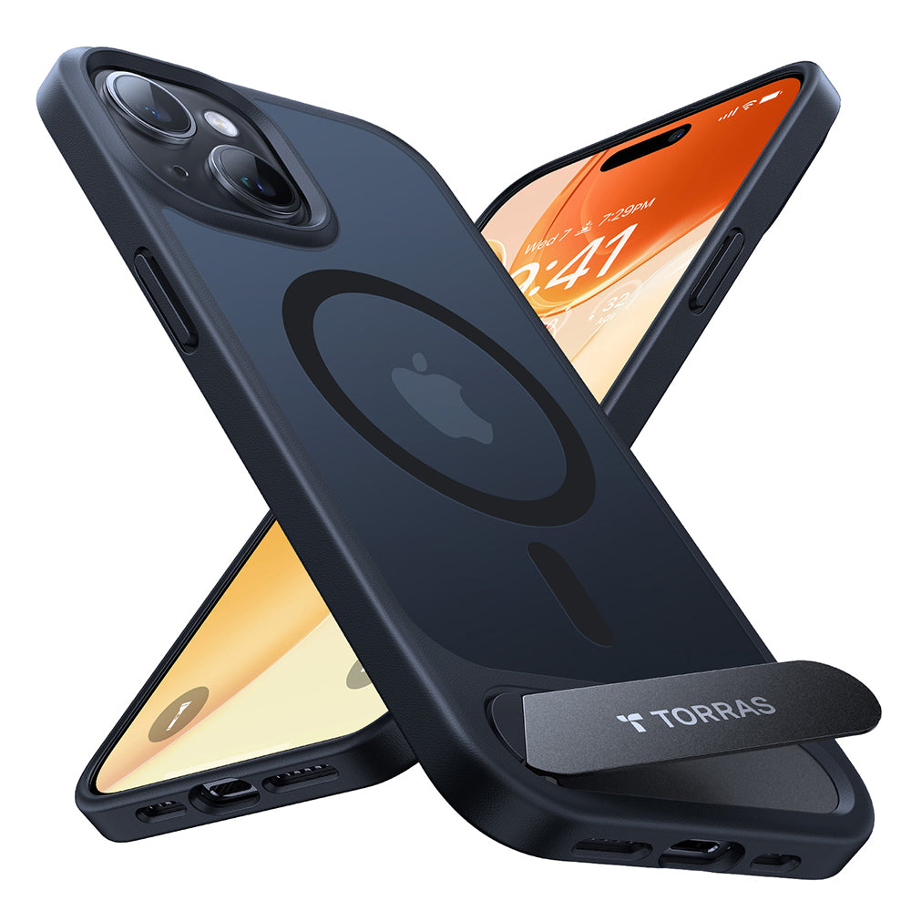 Θήκη MagSafe για Apple iPhone 15 Pro Max, Torras, Pstand, Μαύρη