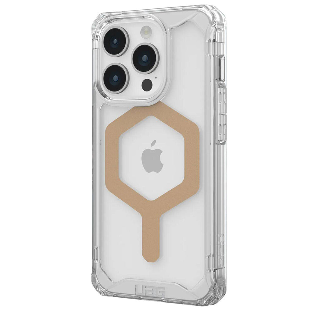 MagSafe Case for Apple iPhone 15 Pro Max, Urban Armor Gear, Plyo, Gold