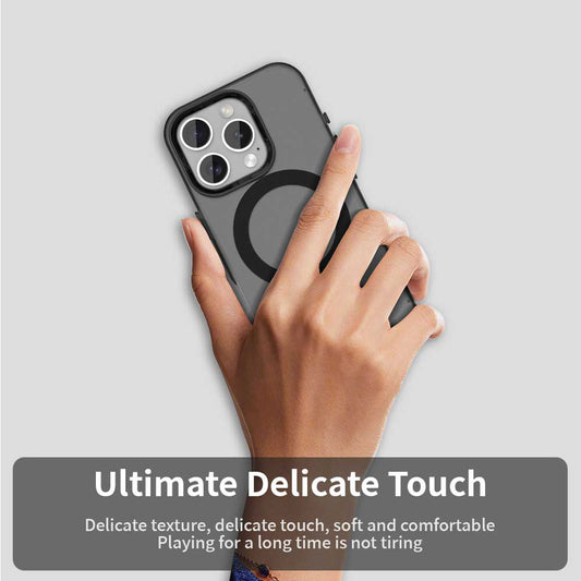 MagSafe Case for Apple iPhone 15 Pro, Techsuit, CandyCase, Black