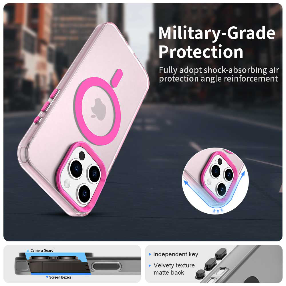 Θήκη MagSafe για Apple iPhone 15 Pro, Techsuit, CandyCase, Ροζ