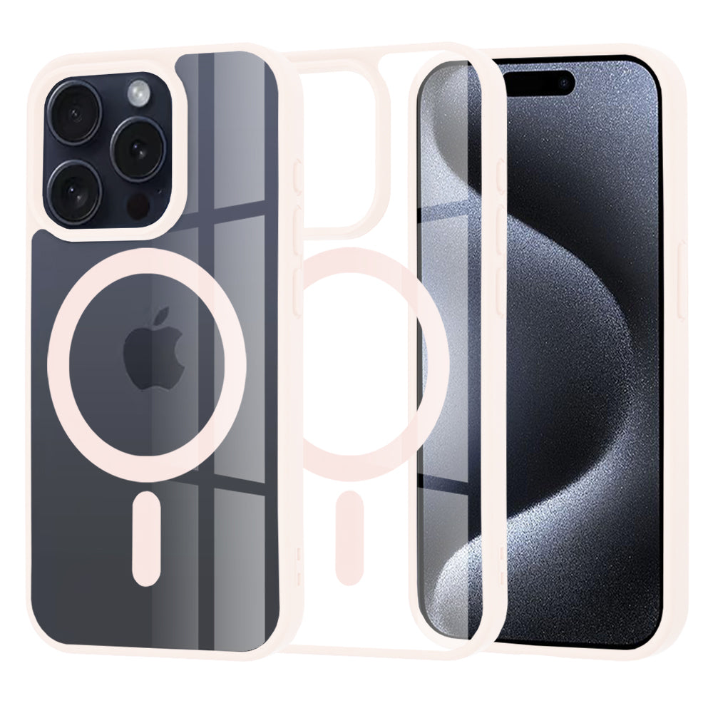 Θήκη MagSafe για Apple iPhone 15 Pro, Techsuit, Pro, Ροζ