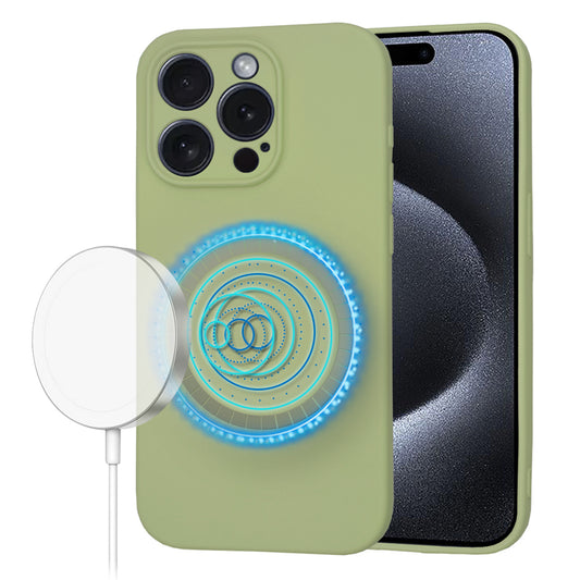 Θήκη MagSafe για Apple iPhone 15 Pro, Techsuit, SoftFlex, Matcha