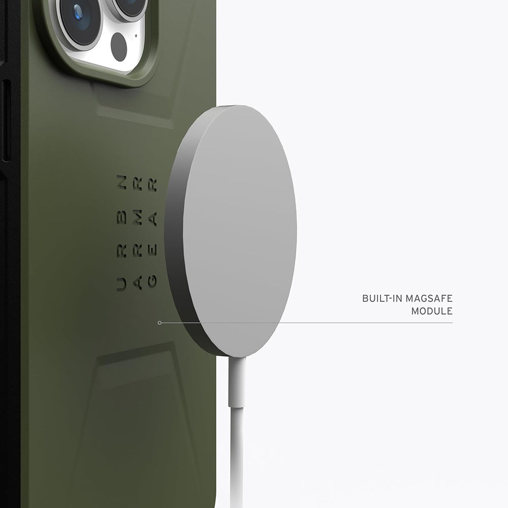 Θήκη MagSafe για Apple iPhone 15 Pro, Urban Armor Gear, Civilian, Πράσινο