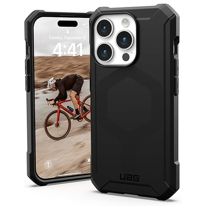 MagSafe Case for Apple iPhone 15 Pro, Urban Armor Gear, Essential Armor, Black