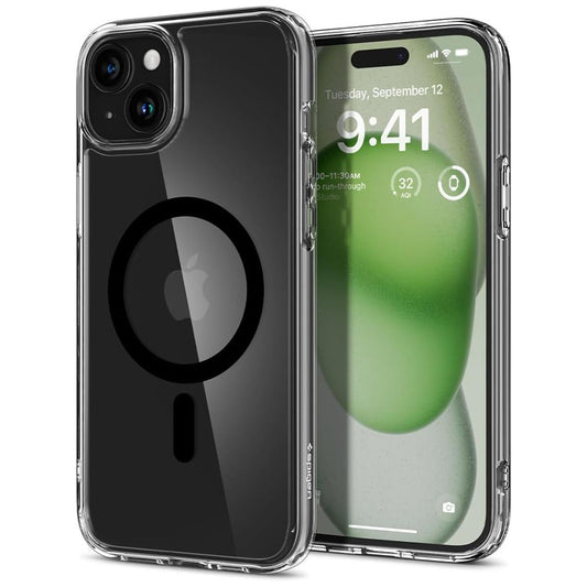 Θήκη MagSafe για Apple iPhone 15, Spigen, Ultra Hybrid, Μαύρη