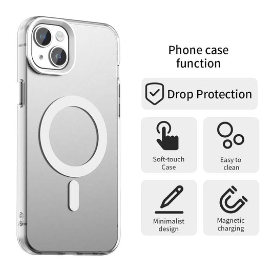 Θήκη MagSafe για Apple iPhone 15, Techsuit, CandyCase, Λευκό