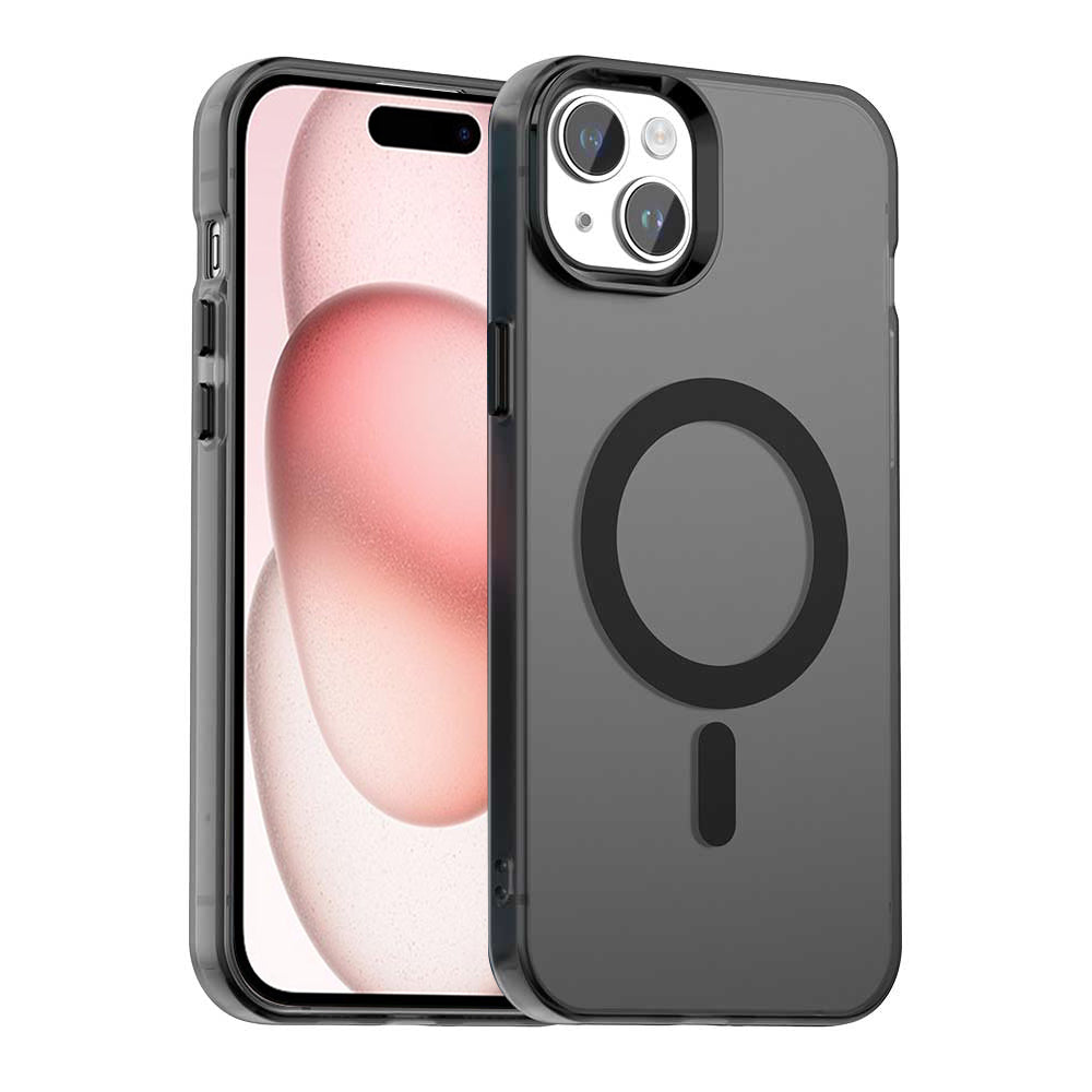 MagSafe Case for Apple iPhone 15, Techsuit, CandyCase, Black