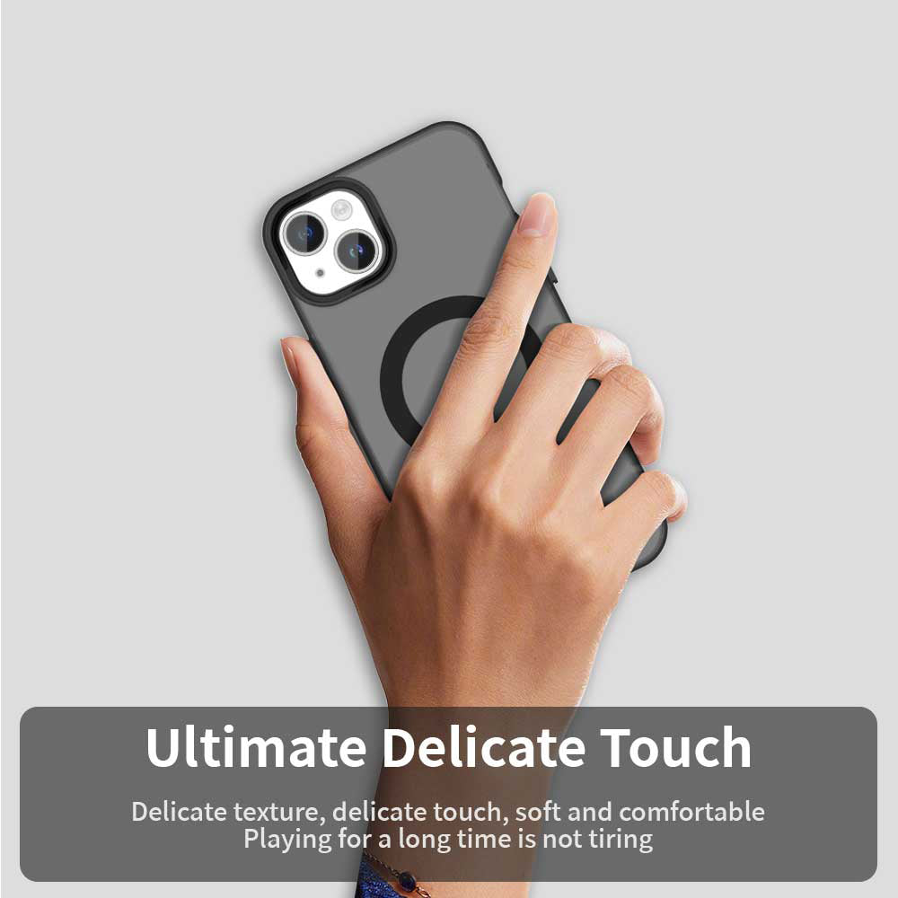 MagSafe Case for Apple iPhone 15, Techsuit, CandyCase, Black