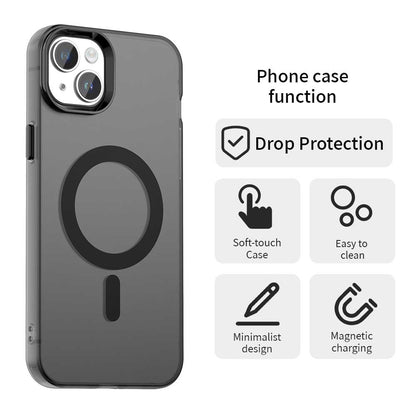 MagSafe Case for Apple iPhone 15, Techsuit, CandyCase, Black