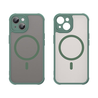 MagSafe Case for Apple iPhone 15, Techsuit, HaloFrost II, Green