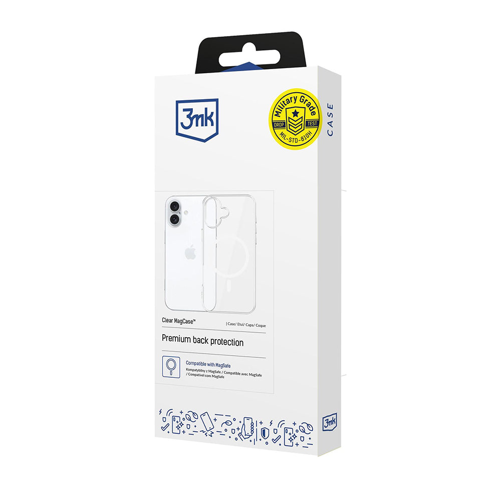 Θήκη MagSafe για Apple iPhone 16, 3MK, Clear MagCase, Διαφανής