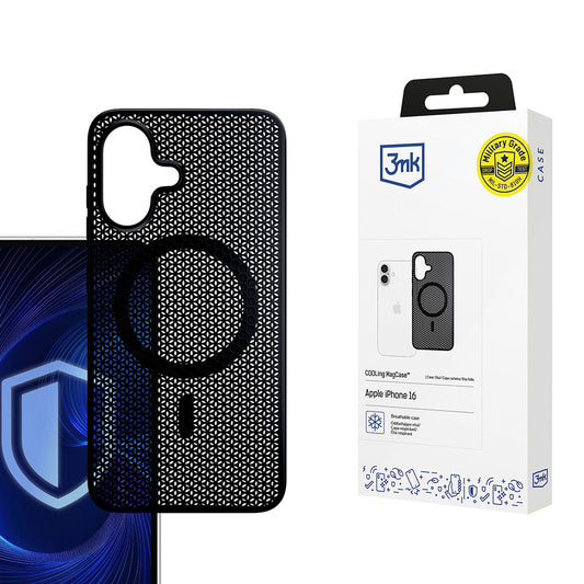 Θήκη MagSafe για Apple iPhone 16, 3MK, COOLing, Μαύρη