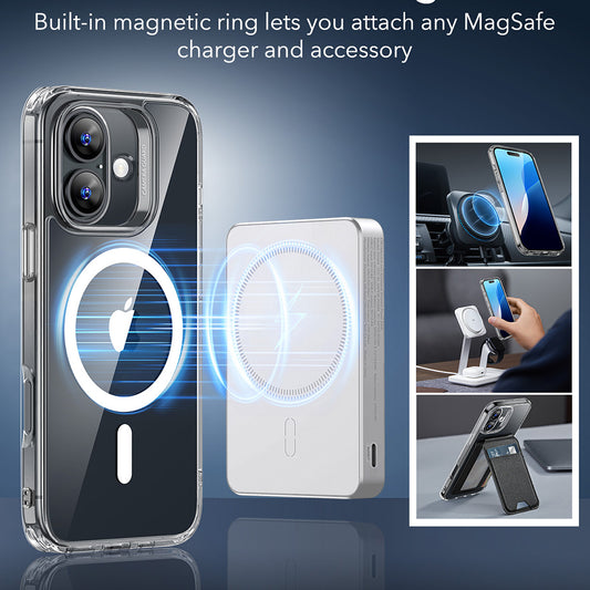 Θήκη MagSafe για Apple iPhone 16, ESR, Classic Hybrid, Διάφανη