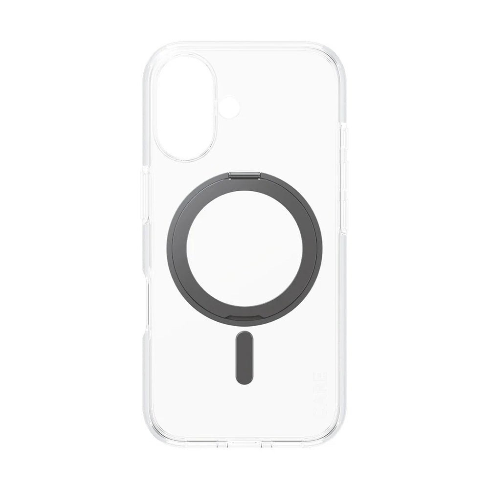 Θήκη MagSafe για Apple iPhone 16, PanzerGlass, Με Ενσωματωμένη Βάση, Διάφανη Μαύρη