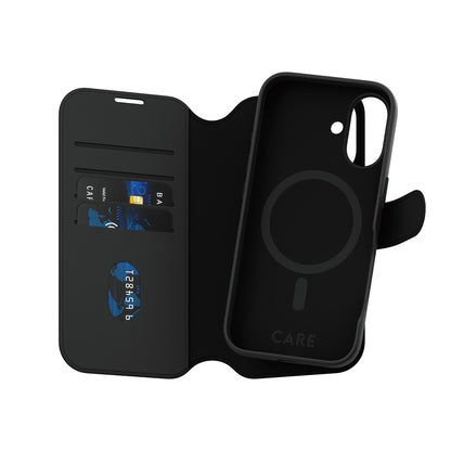 Θήκη MagSafe για Apple iPhone 16, PanzerGlass, Care Feature Tango Two-in-One, Μαύρη