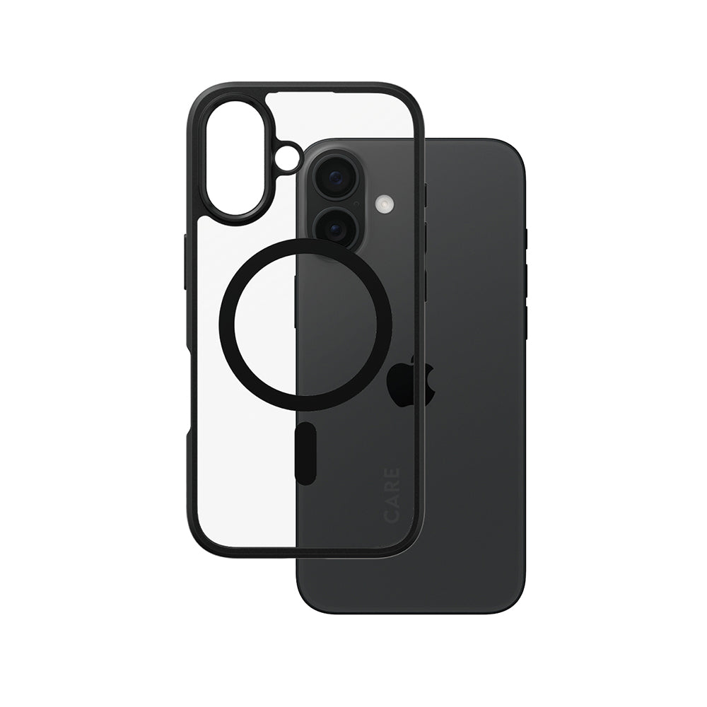 Θήκη MagSafe για Apple iPhone 16, PanzerGlass, Care Urban Combat, Διάφανη Μαύρη