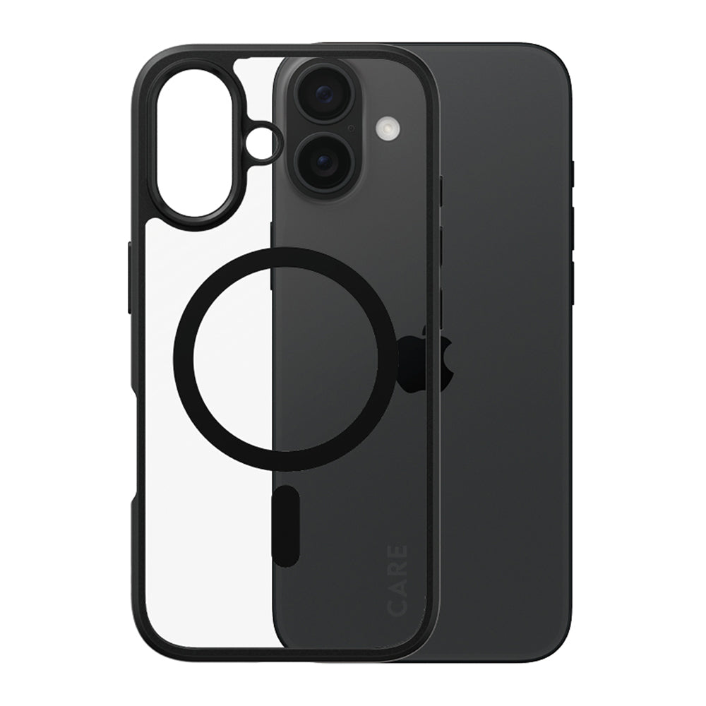 Θήκη MagSafe για Apple iPhone 16, PanzerGlass, Care Urban Combat, Διάφανη Μαύρη