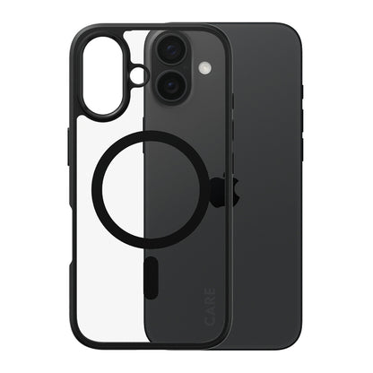 Θήκη MagSafe για Apple iPhone 16, PanzerGlass, Care Urban Combat, Διάφανη Μαύρη