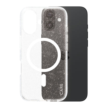 Θήκη MagSafe για Apple iPhone 16, PanzerGlass, Care Urban Combat Star Lit, Διαφανής Λευκή