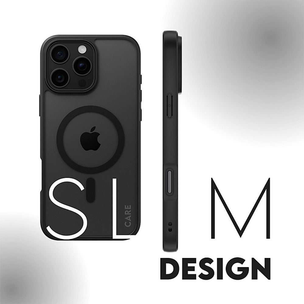 Θήκη MagSafe για Apple iPhone 16, PanzerGlass, Frame, Διαφανής Μαύρη