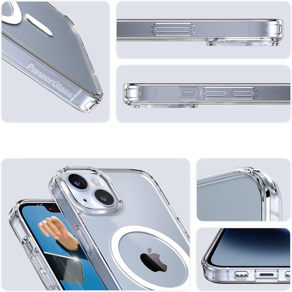 Θήκη MagSafe για Apple iPhone 16, PanzerGlass, HardCase, Διάφανη Λευκή