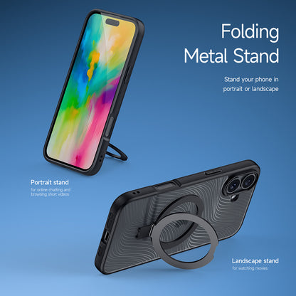 Θήκη MagSafe για Apple iPhone 16 Plus, DUX DUCIS, Aimo Stand, Μαύρη
