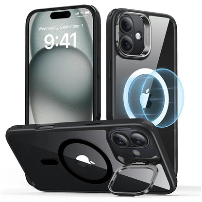 Θήκη MagSafe για Apple iPhone 16 Plus, ESR, Classic Hybrid Kickstand, Διάφανη Μαύρη
