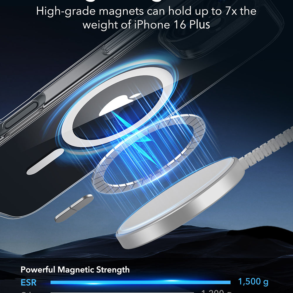 Θήκη MagSafe για Apple iPhone 16 Plus, ESR, Classic Hybrid, Διάφανη